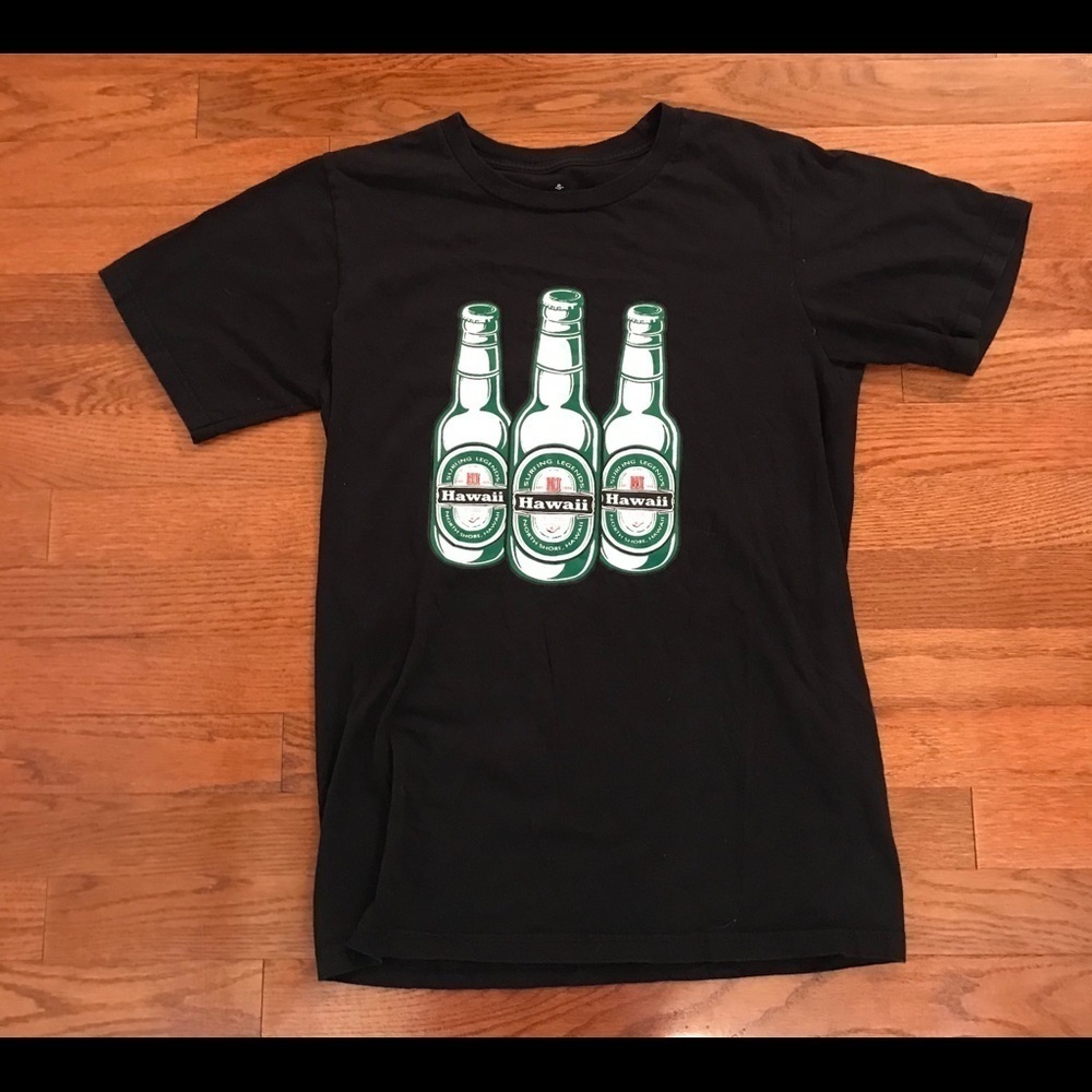 NORTH SHORE HAWAII SOUVENIR BLACK T-SHIRT SMALL VACATION
TOURIST